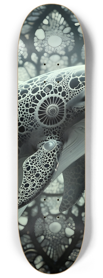 Fractal Dolphin #1 #2 8-1/4 Skateboard Deck