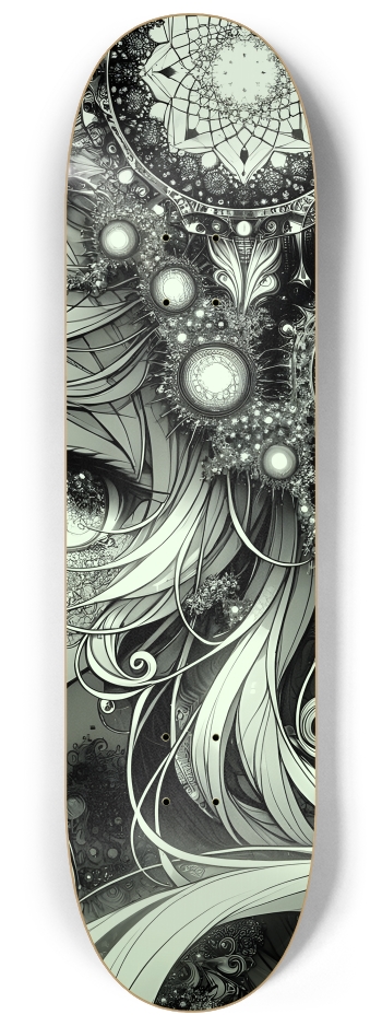 Fractal Anime Girl #11 #3 8-1/4 Skateboard Deck