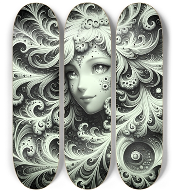 Fractal Anime Girl #25