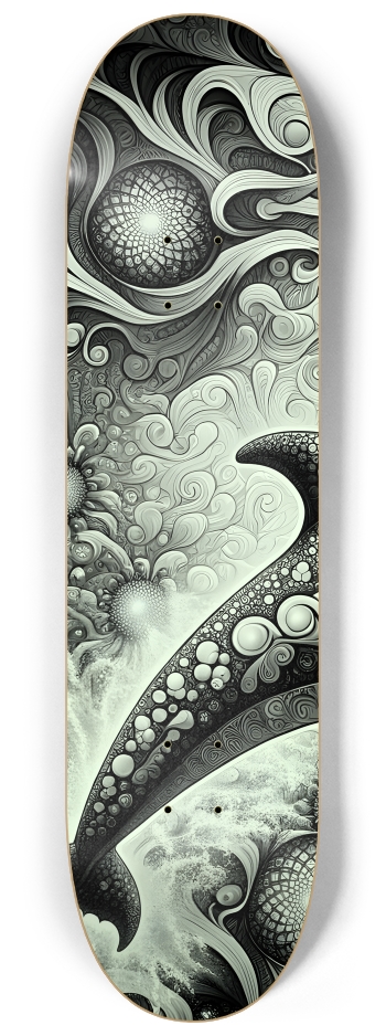 Fractal Dolphin #2 #1 8-1/4 Skateboard Deck