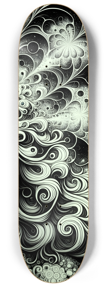 Fractal Anime Girl #8 #3 8-1/4 Skateboard Deck