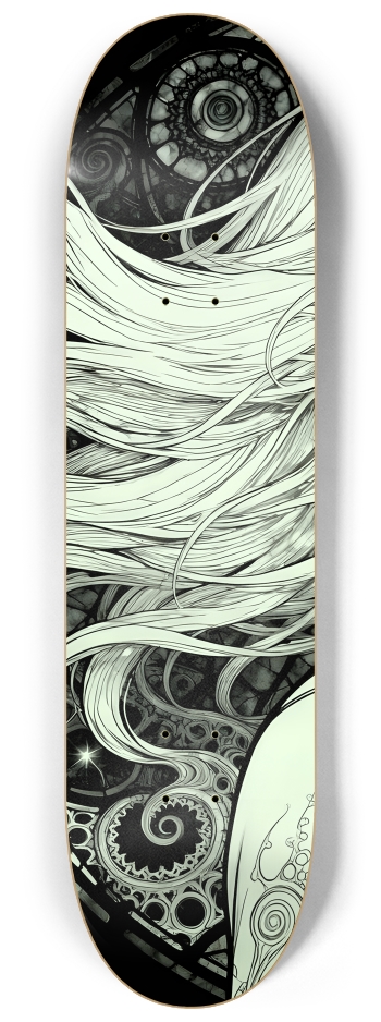 Fractal Anime Girl #16 #1 8-1/4 Skateboard Deck