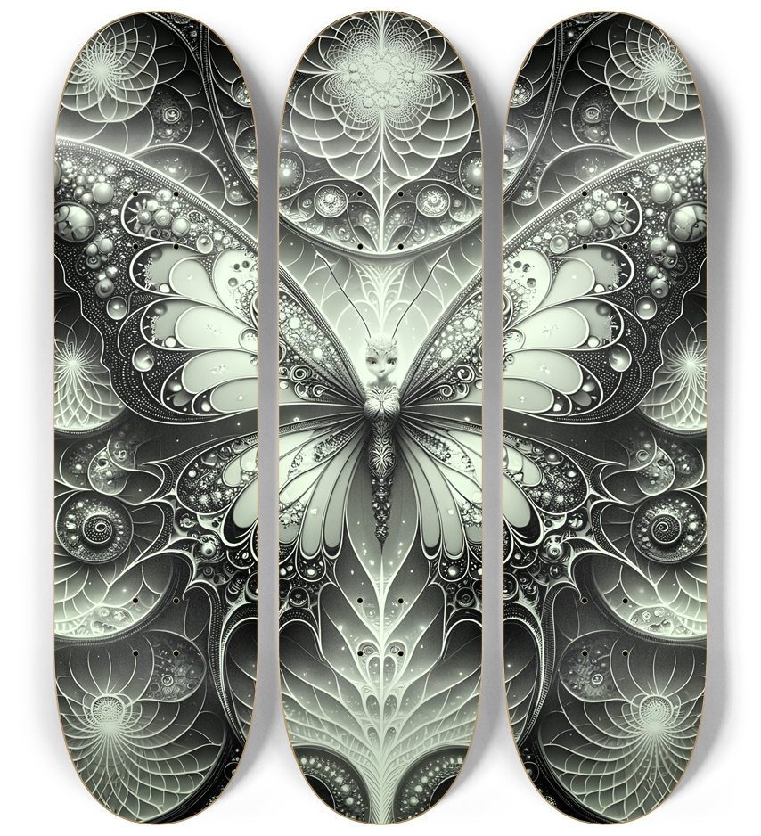 Fractal Anime Butterfly #22 3 Deck Wall Series
