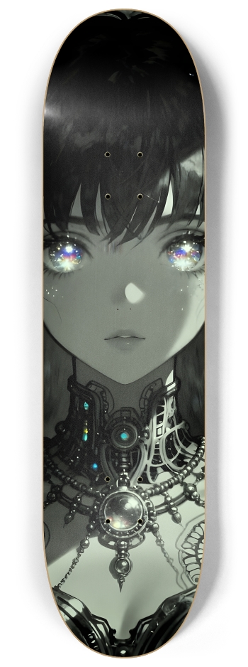 Fractal Anime Girl #34 #2 8-1/4 Skateboard Deck