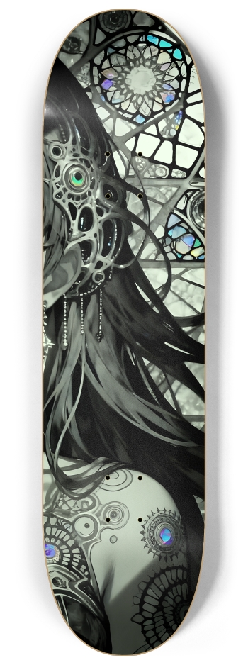 Fractal Anime Girl #34 #3 8-1/4 Skateboard Deck
