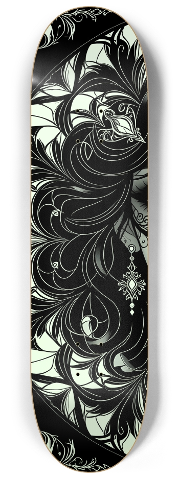 Fractal Anime Girl #38 #1 8-1/4 Skateboard Deck