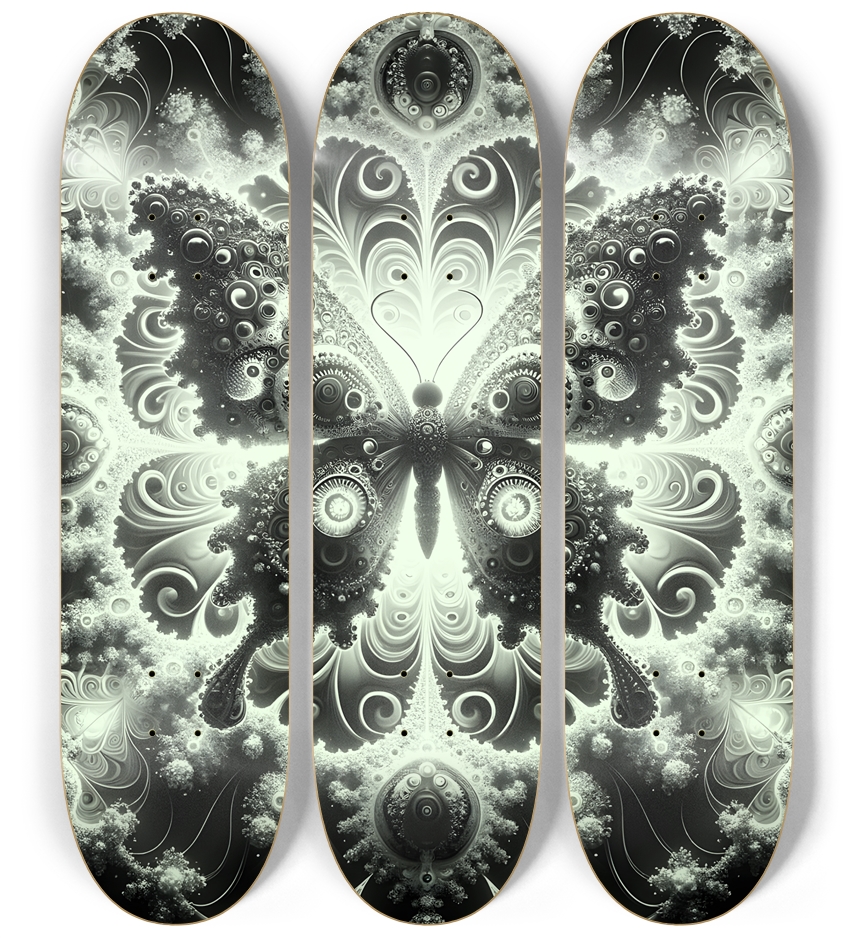 Fractal Anime Butterfly #23 3 Deck Wall Series