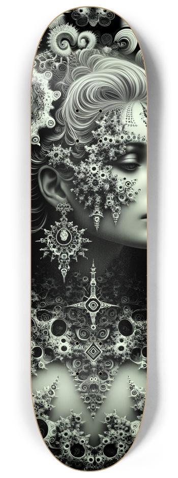 Fractal Anime Girl #28 #2 8-1/4 Skateboard Deck