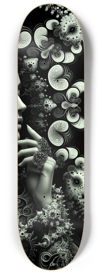 Fractal Anime Girl #28 #3 8-1/4 Skateboard Deck