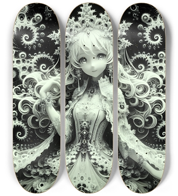 Fractal Anime Girl #22