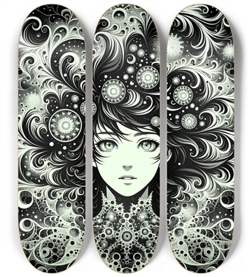 Fractal Anime Girl #1