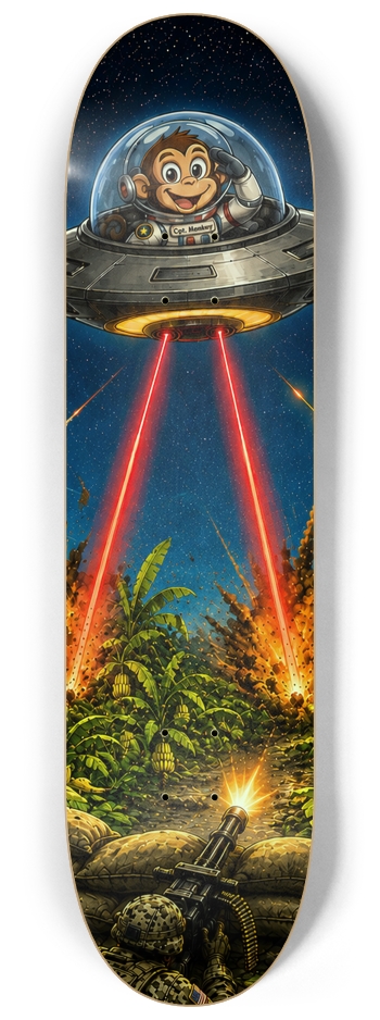 Banana Jungle War Series #2 8-1/4 Skateboard Deck