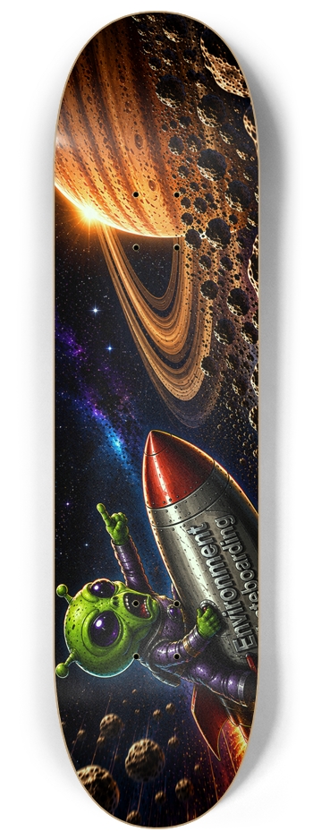 Alien Rocket Board 8-1/4 Skateboard Deck