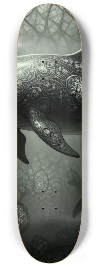 Fractal Dolphin #14 #2 8-1/4 Skateboard Deck