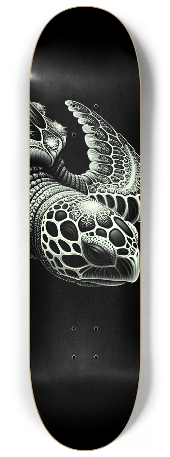 B&W Fractal Sea Turtle #1 #3
