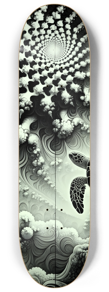 B&W Fractal Sea Turtle #12 #2
