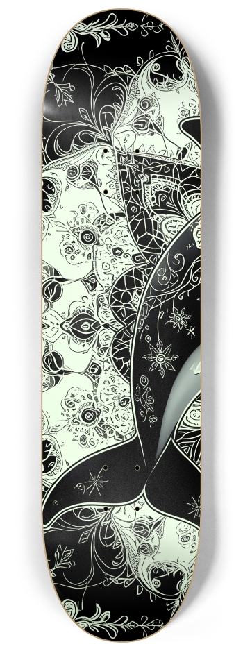 Fractal Dolphin #21 #1 8-1/4 Skateboard Deck