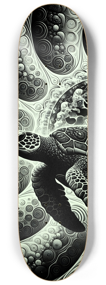 B&W Fractal Sea Turtle #5 #2