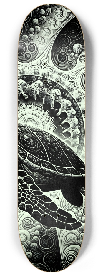 B&W Fractal Sea Turtle #5 #3
