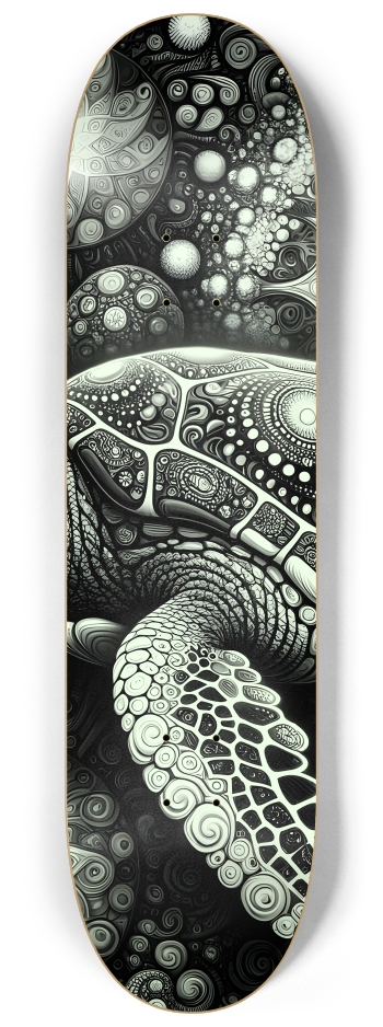 B&W Fractal Sea Turtle #9 #2