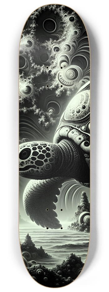 B&W Fractal Sea Turtle #4 #2