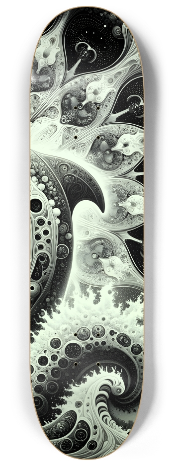 Fractal Dolphin #7 #3 8-1/4 Skateboard Deck
