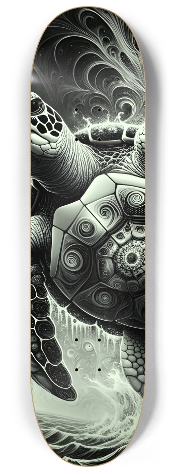 B&W Fractal Sea Turtle #8 #3