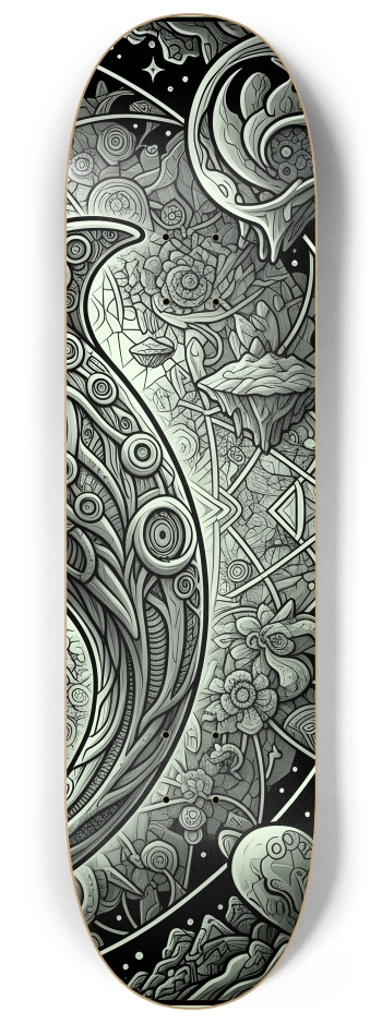 Fractal Dolphin #19 #3 8-1/4 Skateboard Deck