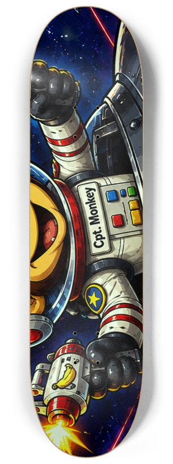 UFO Monkey Series Vertical #2 8-1/4 Skateboard Deck