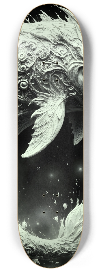 Fractal Dolphin #12 #2 8-1/4 Skateboard Deck
