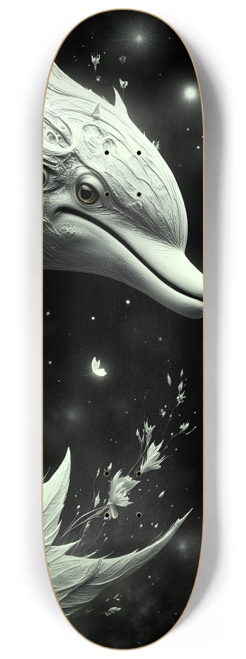 Fractal Dolphin #12 #3 8-1/4 Skateboard Deck