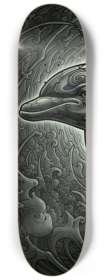 Fractal Dolphin #10 #1 8-1/4 Skateboard Deck