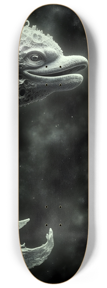 Fractal Dolphin #4 #3 8-1/4 Skateboard Deck