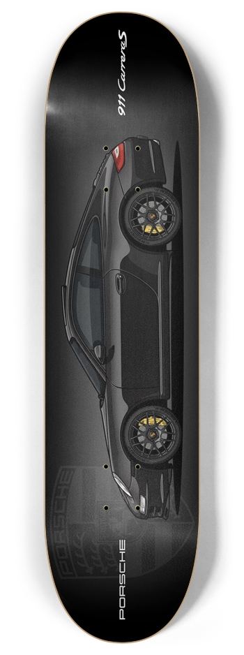 Black Carrera S 8 Inch Skateboard Deck