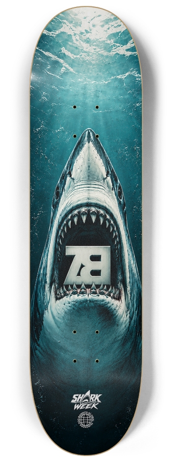Great White 8-1/4 Skateboard Deck