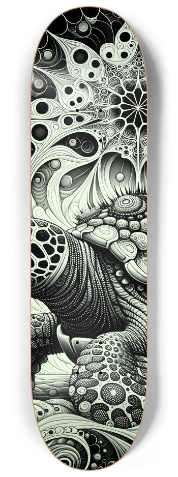 B&W Fractal Sea Turtle #24 #2