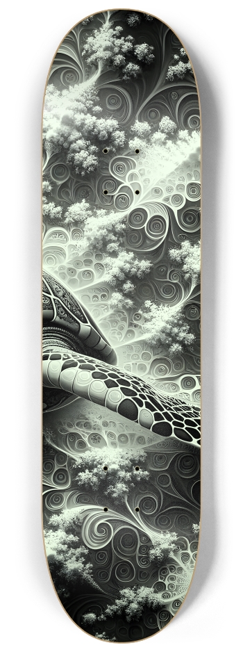 B&W Fractal Sea Turtle #19 #3
