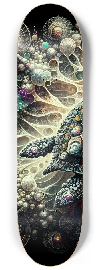 Fractal Sea Turtle #1 #1 8-1/4 Skateboard Deck