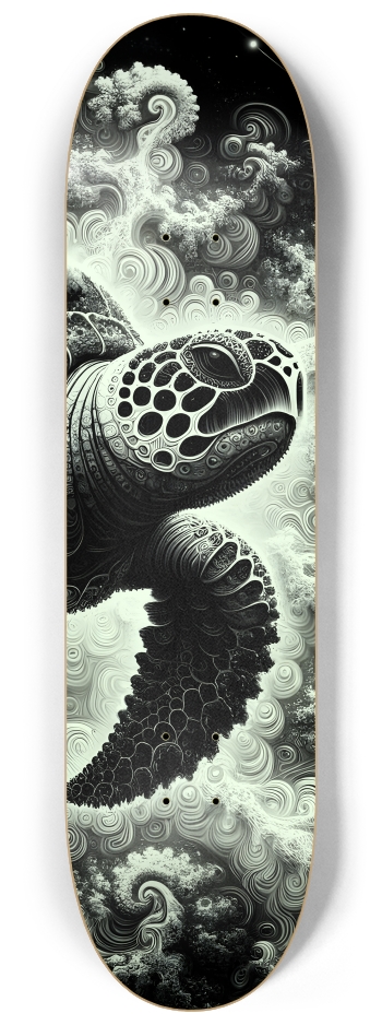 B&W Fractal Sea Turtle #17 #3