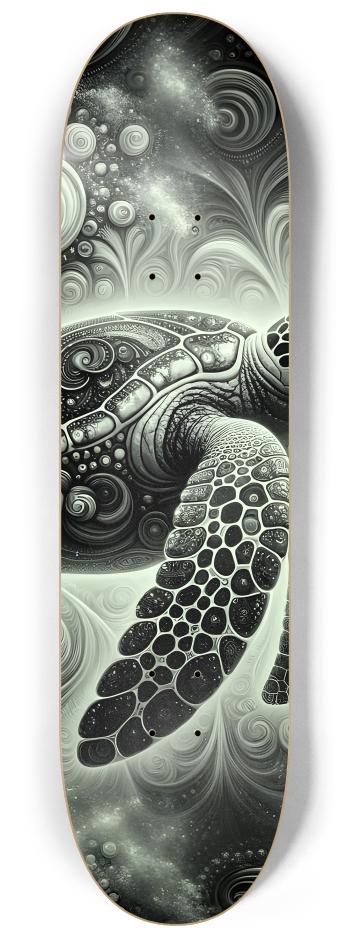 B&W Fractal Sea Turtle #23 #2