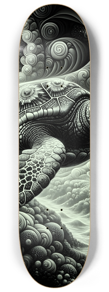 B&W Fractal Sea Turtle #30 #2