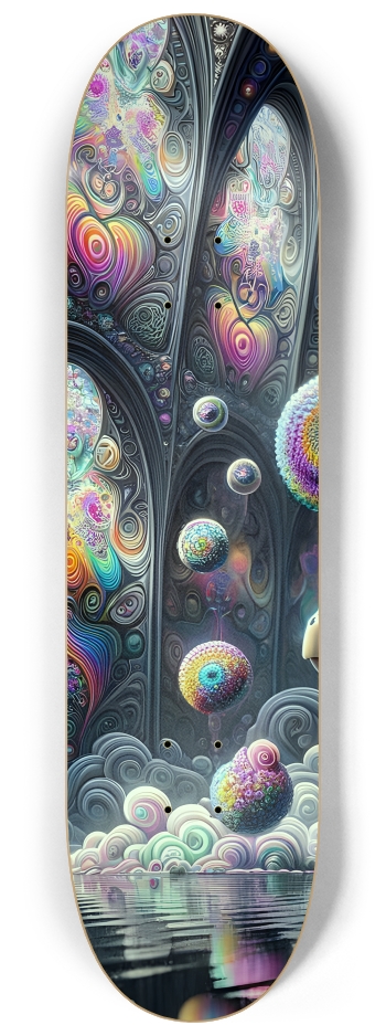 Fractal Sea Turtle #9 #1 8-1/4 Skateboard Deck