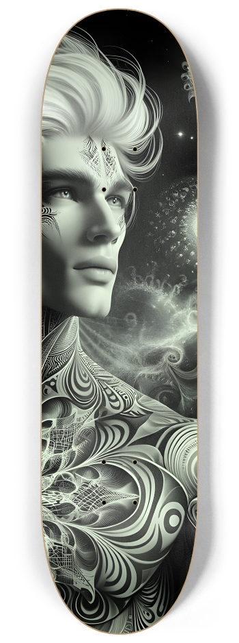 B&W Fractal Man #1 #3