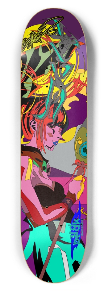 3rd Peak "Seek" Frosted Lemon 7-3/4 Skateboard Deck