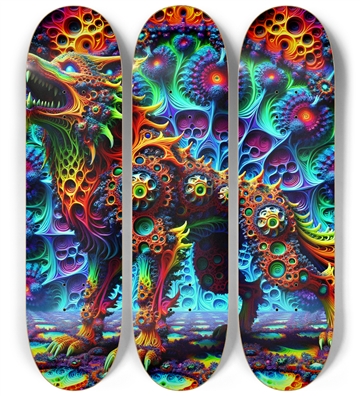 Psychedelic Fractal Wolf #1