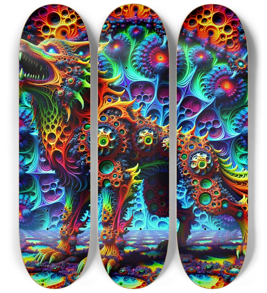 Psychedelic Fractal Wolf #1
