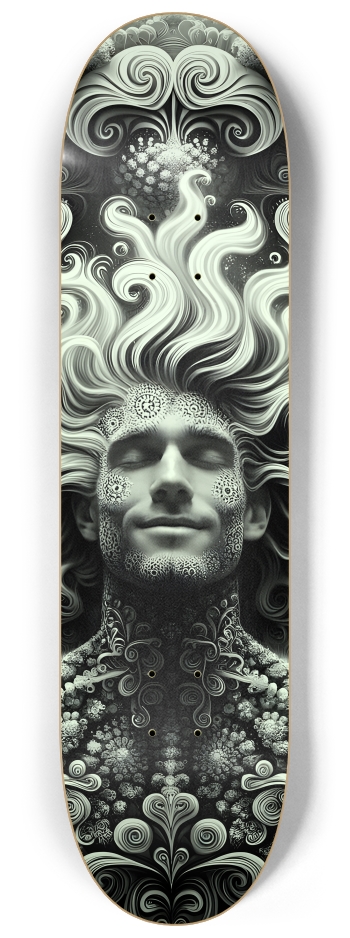 B&W Fractal Man #35 #2