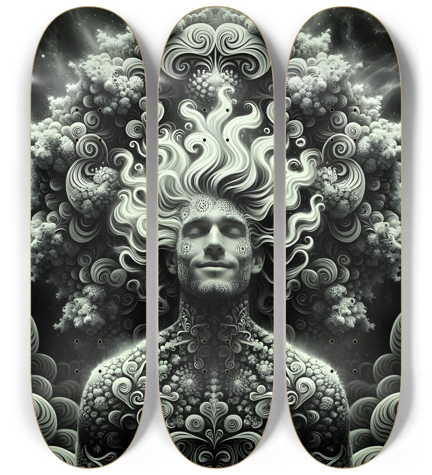 B&W Fractal Man #35