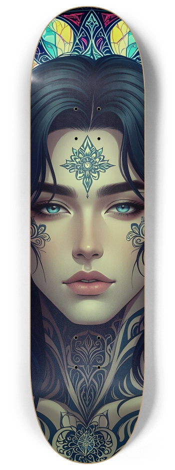 Fractal Tattooed Man with Stained-Glass #1 #2