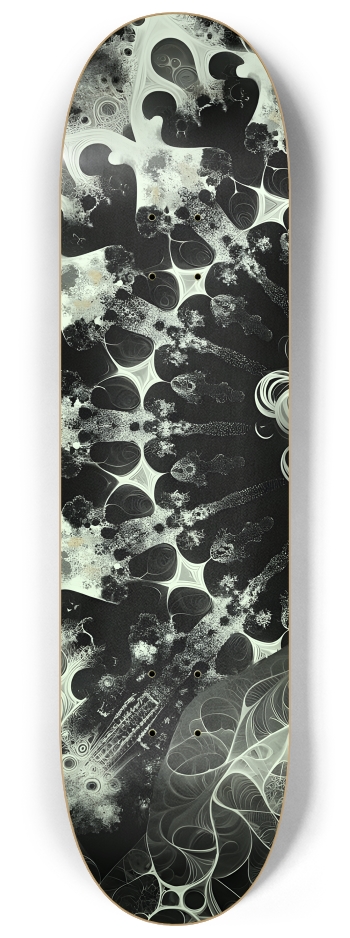 B&W Fractal Man #12 #1 8-1/4 Skateboard Deck